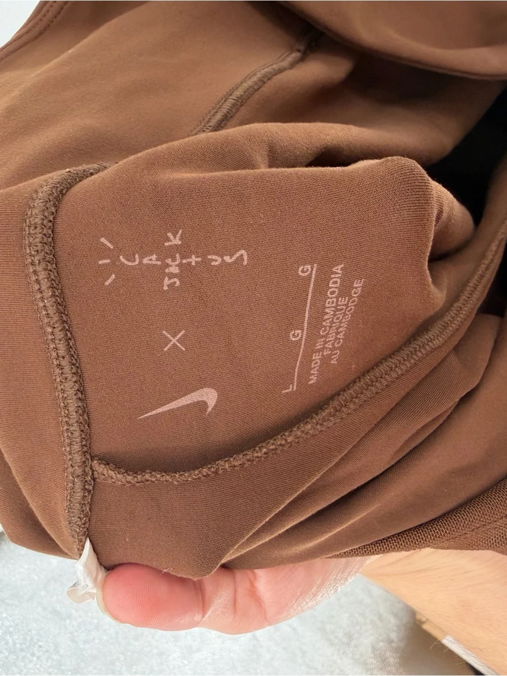 Nike x Cact.US Corp‎ Travis Scott Cargo Biker Shorts Brown Gorpcore Size Large
